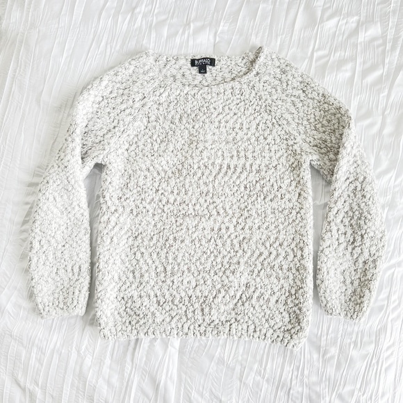 Sweater Size Large Off White Soft Buffalo David Bitton - Picture 1 of 4